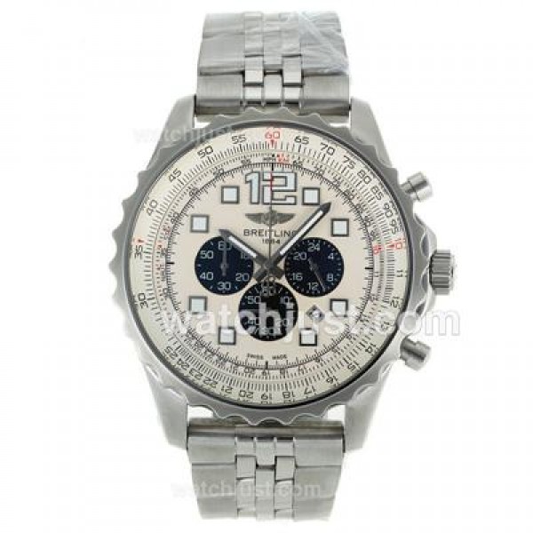 Breitling Chronospace Working Chronograph with White Dial S/S