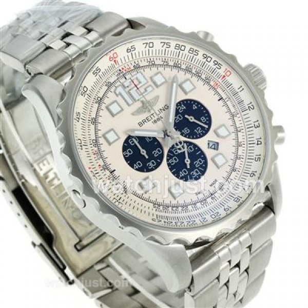 Breitling Chronospace Working Chronograph with White Dial S/S