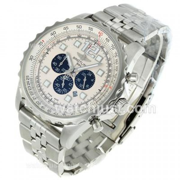Breitling Chronospace Working Chronograph with White Dial S/S