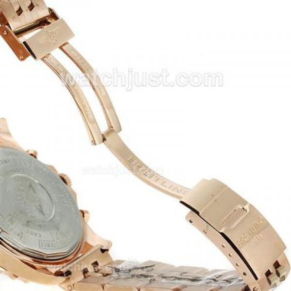 Breitling Chronospace Working Chronograph Full Rose Gold with Black Dial