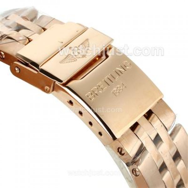 Breitling Chronospace Working Chronograph Full Rose Gold with Black Dial