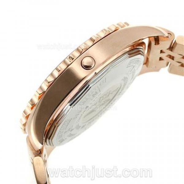 Breitling Chronospace Working Chronograph Full Rose Gold with Black Dial