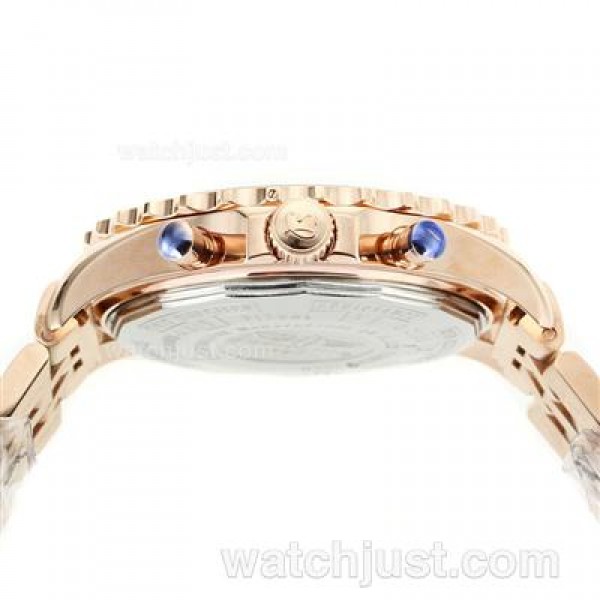 Breitling Chronospace Working Chronograph Full Rose Gold with Black Dial