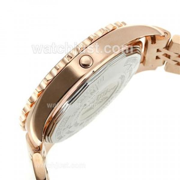 Breitling Chronospace Working Chronograph Full Rose Gold with White Dial