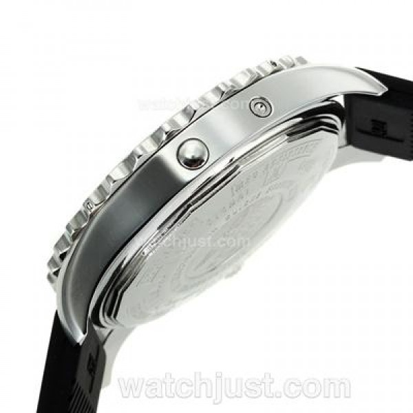 Breitling Chronospace Tourbillon Automatic with Black Dial-Rubber Strap