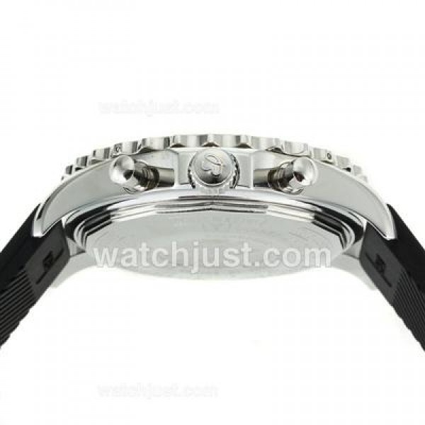 Breitling Chronospace Tourbillon Automatic with Black Dial-Rubber Strap