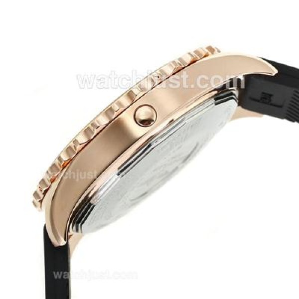 Breitling Chronospace Working Chronograph Rose Gold Case with White Dial-Rubber Strap