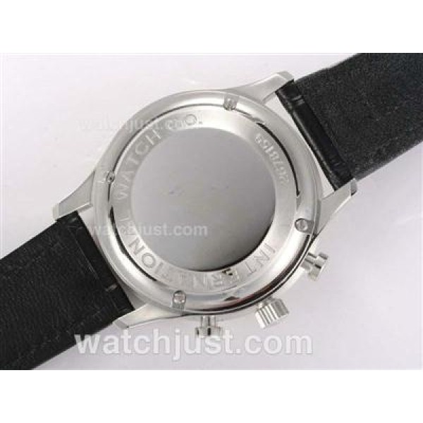 IWC Portuguese Chronograph Swiss Valjoux 7750 Movement with White Dial