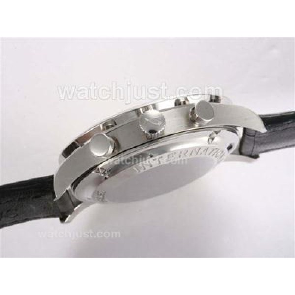 IWC Portuguese Chronograph Swiss Valjoux 7750 Movement with White Dial