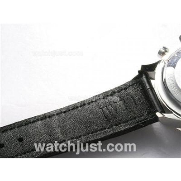 IWC Portuguese Chronograph Swiss Valjoux 7750 Movement with White Dial