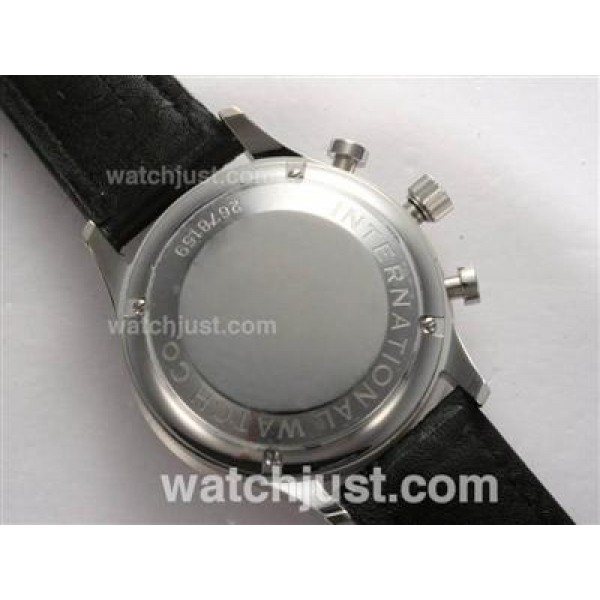 IWC Portuguese Chronograph Swiss Valjoux 7750 Movement with White Dial
