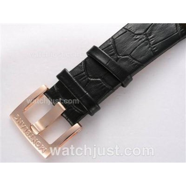 Montblanc Time Walker Chronograph Swiss Valjoux 7750 Movement Rose Gold Casing with Black Dial