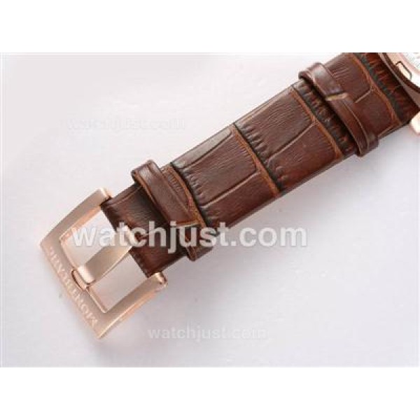 Montblanc Time Walker Chronograph Swiss Valjoux 7750 Movement Rose Gold Casing with White Dial
