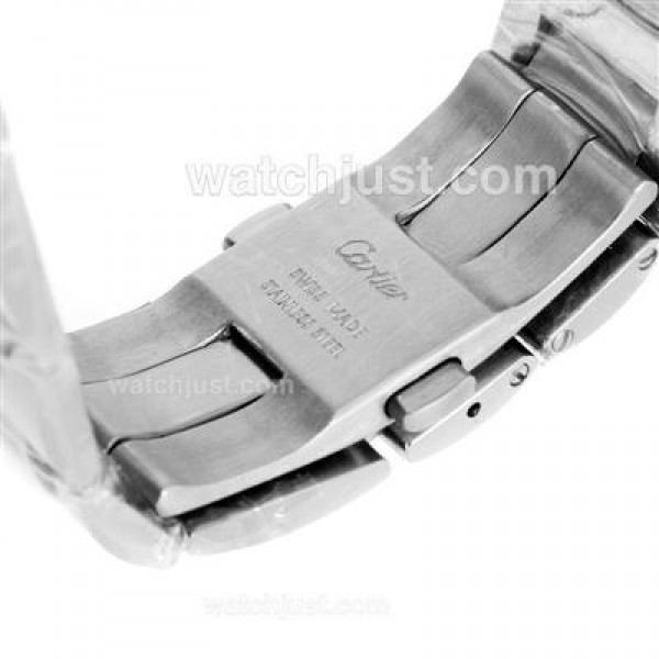 Cartier Ballon bleu de Cartier Automatic Roman Markers with Black Dial S/S