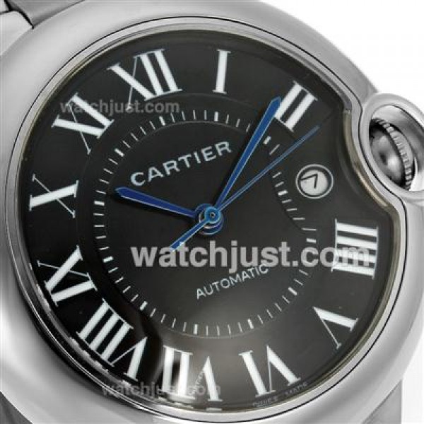 Cartier Ballon bleu de Cartier Automatic Roman Markers with Black Dial S/S