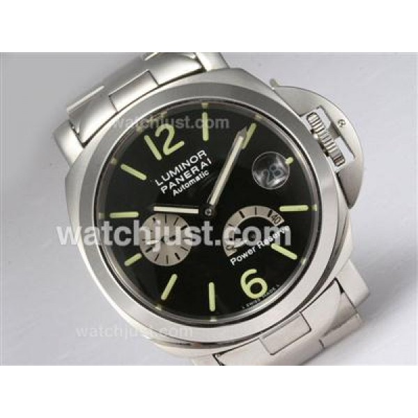 Panerai Luminor PAM 124 Swiss Valjoux 7750 Movement Working Power Reserve S/S