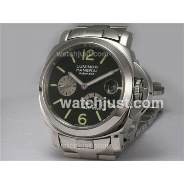 Panerai Luminor PAM 124 Swiss Valjoux 7750 Movement Working Power Reserve S/S