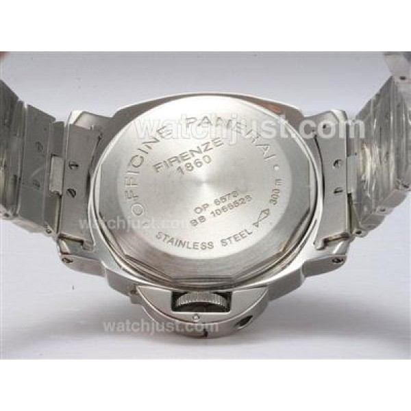 Panerai Luminor PAM 124 Swiss Valjoux 7750 Movement Working Power Reserve S/S