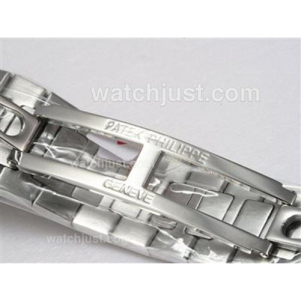 Patek Philippe Nautilus Jumbo MBW Swiss ETA 2824 Movement Diamond Bezel with Black Dial