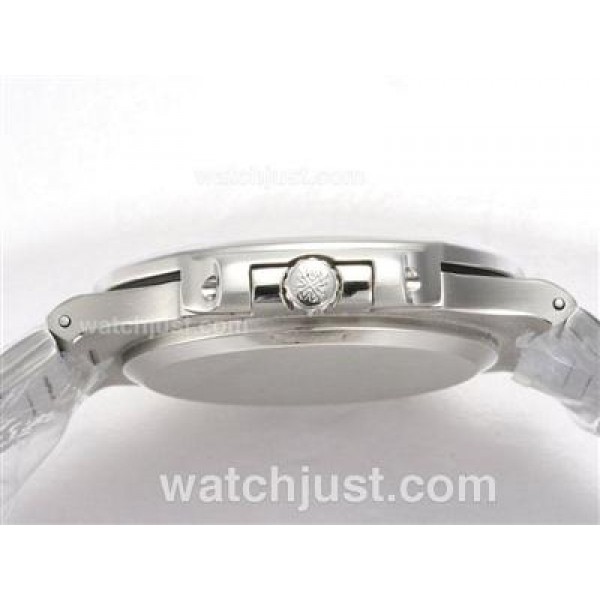Patek Philippe Nautilus Jumbo MBW Swiss ETA 2824 Movement Diamond Bezel with Black Dial