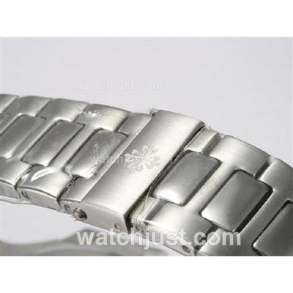 Patek Philippe Nautilus Jumbo MBW Swiss ETA 2824 Movement Diamond Bezel and Marking with White Dial