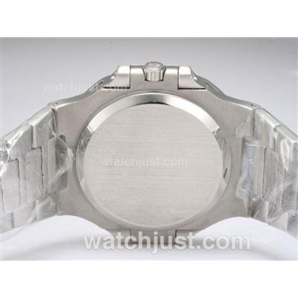 Patek Philippe Nautilus Jumbo MBW Swiss ETA 2824 Movement Diamond Bezel and Marking with White Dial