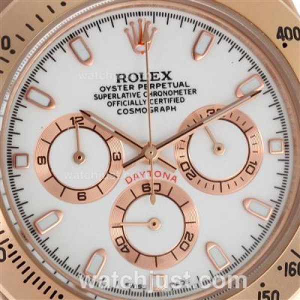 UK 40 MM Perfect Rolex Daytona 116505 White Dials Men Replica Watches