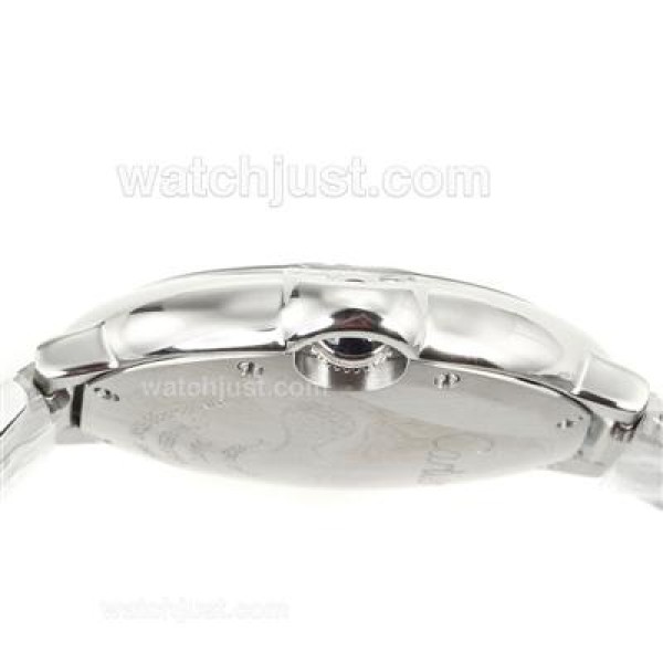 Cartier Ballon bleu de Cartier Diamond Markers with White Dial S/S-Sapphire Glass