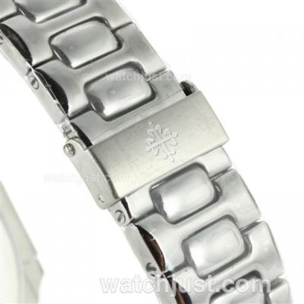 Patek Philippe Nautilus Automatic Stick Markers with White Dial S/S