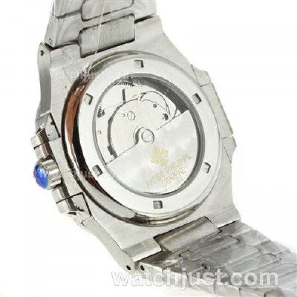 Patek Philippe Nautilus Automatic Stick Markers with White Dial S/S