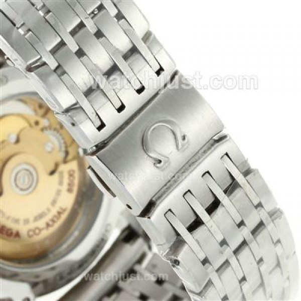 Swiss Made Omega De Ville Replica Watches With White Dials For Men