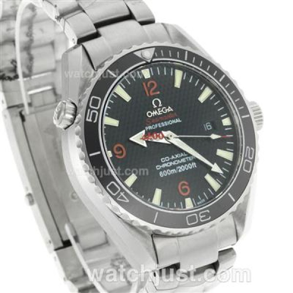 Omega Planet Ocean 007 Quantum Of Solace Swiss ETA 2836 Movement Ceramic Bezel with Black Dial S/S
