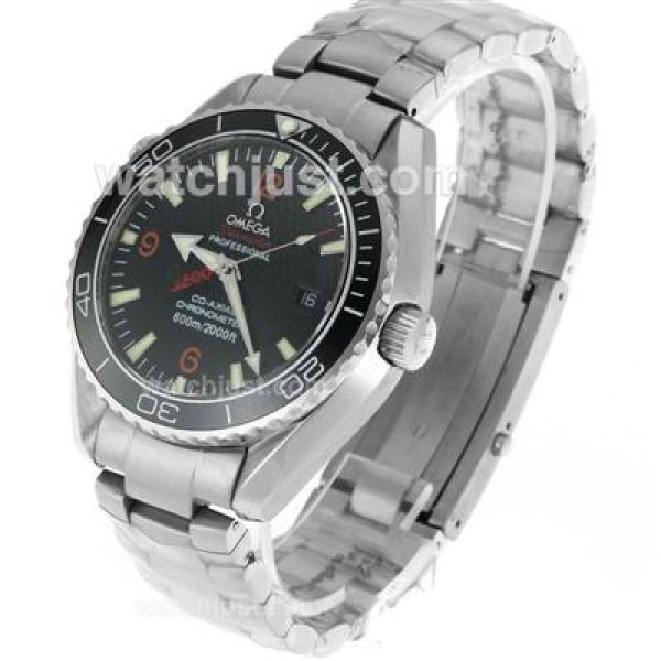 Omega Planet Ocean 007 Quantum Of Solace Swiss ETA 2836 Movement Ceramic Bezel with Black Dial S/S