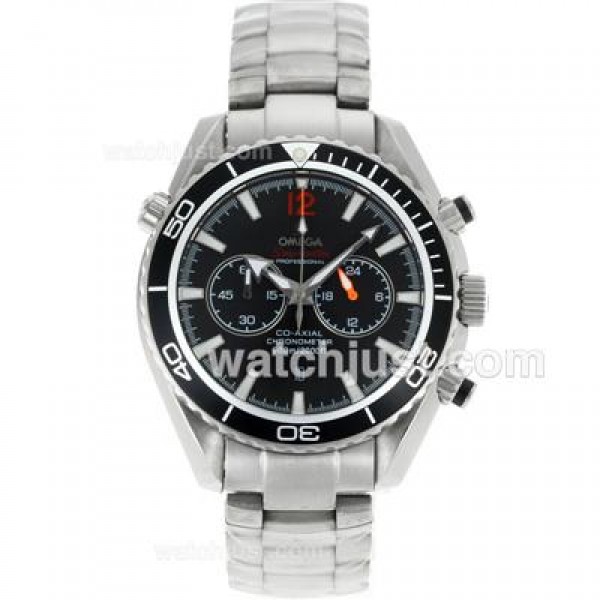 Omega Seamaster Planet Ocean Working Chronograph with Black Dial S/S
