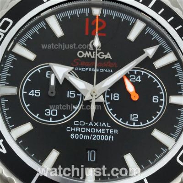 Omega Seamaster Planet Ocean Working Chronograph with Black Dial S/S