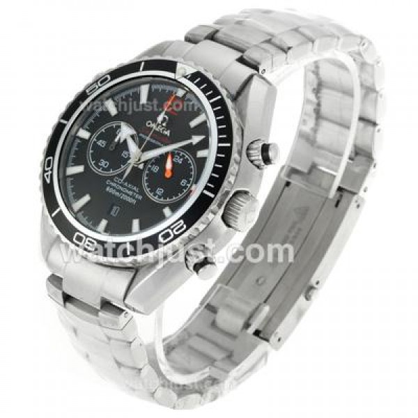 Omega Seamaster Planet Ocean Working Chronograph with Black Dial S/S