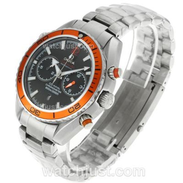 Omega Seamaster Planet Ocean Automatic Orange Bezel with Black Dial S/S