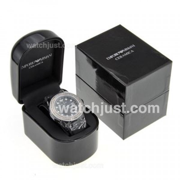 Emporio-Armani High Quality Black Wooden Box Set with Guarantee