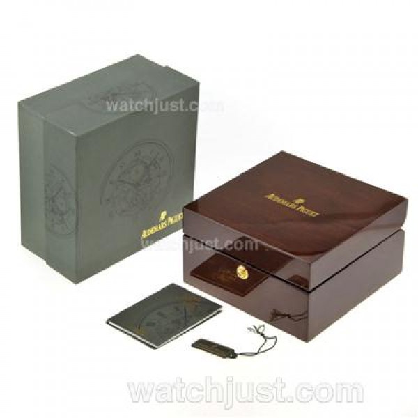 Audemars Piguet High Quality Dark Brown Wooden Box Set with Guarantee