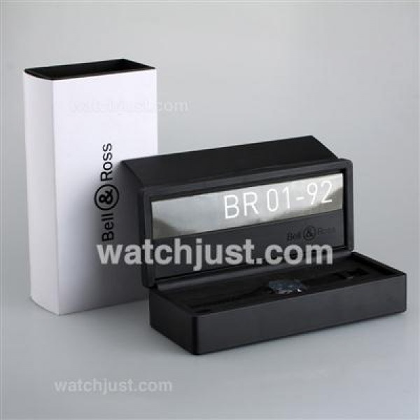 Bell & Ross BR01-92 High Quality Black Wooden Box Set with Instruction Manual