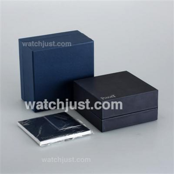 Piaget High Quality Dark Blue Wooden Box Set with Instruction Manual