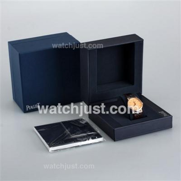 Piaget High Quality Dark Blue Wooden Box Set with Instruction Manual