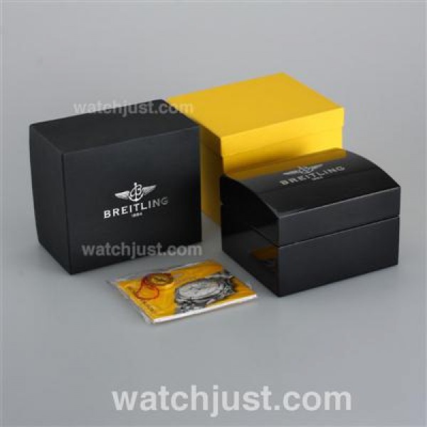 Breitling High Quality Black Wooden Box Set with Instruction Manual