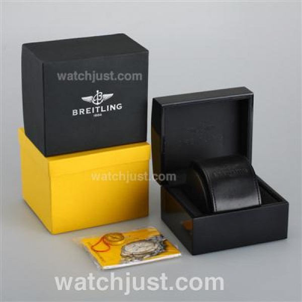 Breitling High Quality Black Wooden Box Set with Instruction Manual
