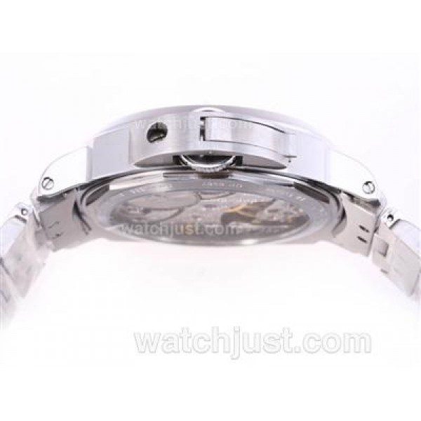Panerai Luminor Marina PAM 113 Swan Neck Swiss ETA Unitas 6497 Movement with White Dial