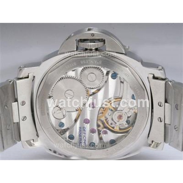Panerai Luminor Marina Swan Neck Swiss ETA Unitas 6497 Movement with Black Dial