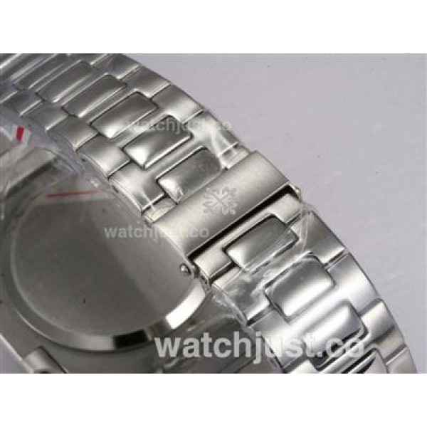 Patek Philippe Nautilus Jumbo MBW Swiss ETA 2824 Movement Diamond Marking with White Dial