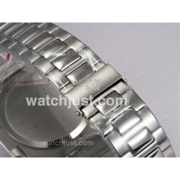 Patek Philippe Nautilus Jumbo MBW Swiss ETA 2824 Movement with Black Dial