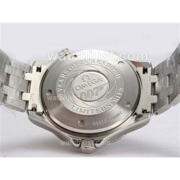 Omega Seamaster 007 James Bond 40 Anniversary Swiss ETA 2836 Movement with Blue Bezel and Dial