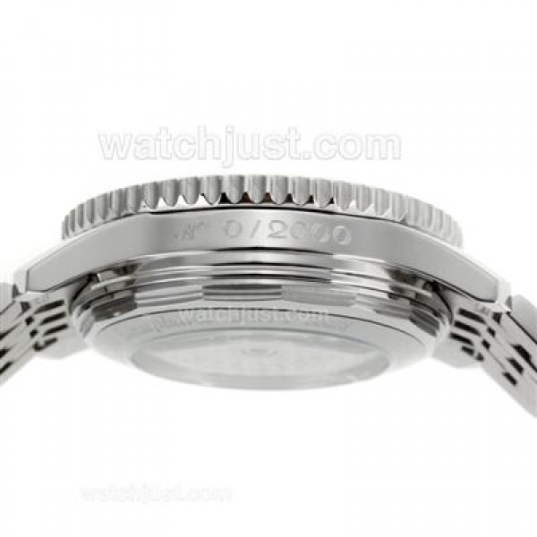 Breitling Montbrillant Chronograph Swiss Valjoux 7750 Movement Number Markers with Black Dial S/S-Sapphire Glass